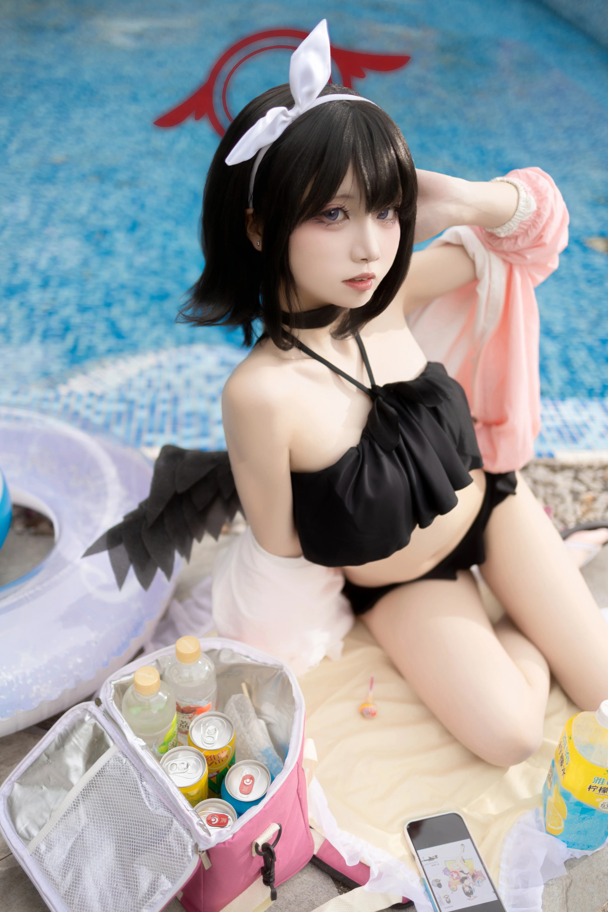 纸悦Etsu_ko - NO.042 蔚蓝档案 静山真白泳装[28P]-XikXak